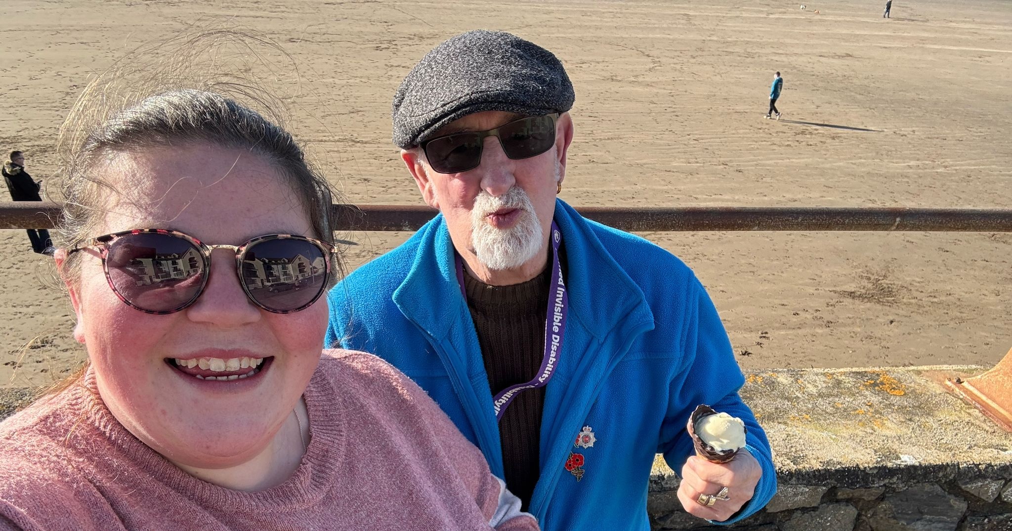 Team member with a client